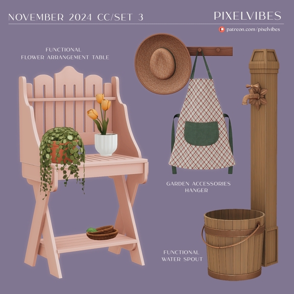 Alpha November CCSet 3 by pixelvibes - The Sims 4 Custom Content