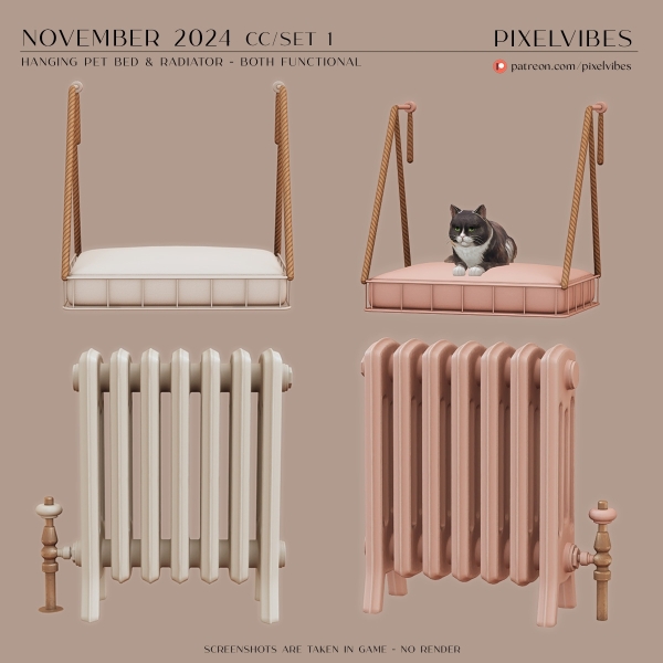 Alpha November 2024 CCSet 1 by pixelvibes - The Sims 4 Custom Content
