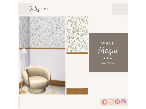 Alpha Wall MAGUI - The Sims 4 Custom Content