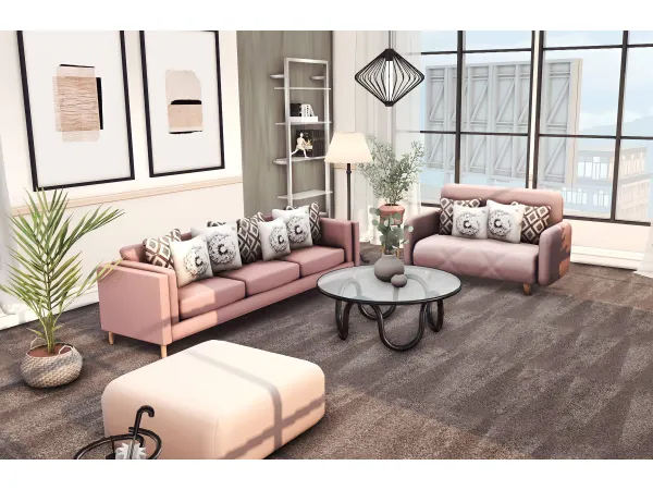 Alpha Alitha Living Room by miwisimsie - The Sims 4 Custom Content