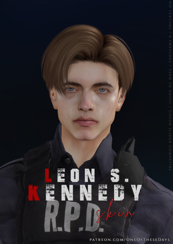 Alpha 41790031855119 Leon S Kennedy 41790031855119 SKIN NOSEMASK by oneofthesedays - The Sims 4 Custom Content
