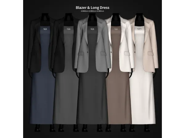 Blazer & Long Dress by gorillax3