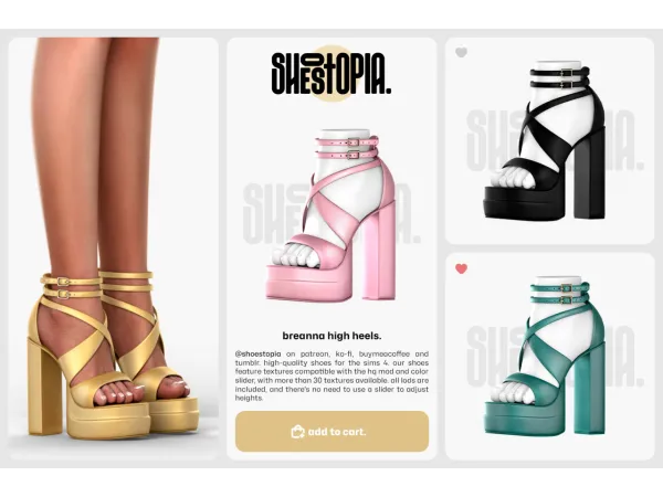 brianna high heels by shoestopia