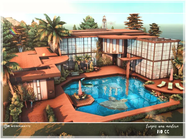 Maxis Match Tropic Ana Modern No Lot by moniamay72 - The Sims 4 Custom Content