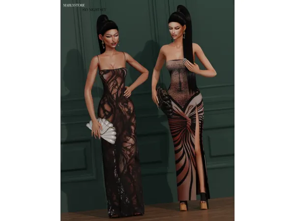 Alpha SXY SET NIGHT by Mably Store - The Sims 4 Custom Content