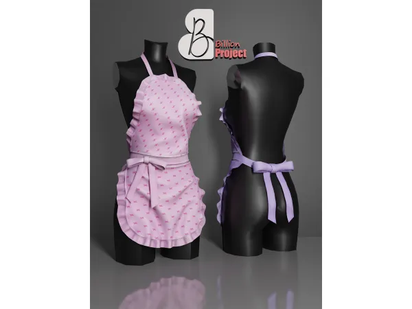Alpha BillionProject Cupi Apron - The Sims 4 Custom Content