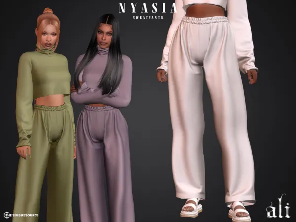 Mix NYASIA sweatpants by ali - The Sims 4 Custom Content