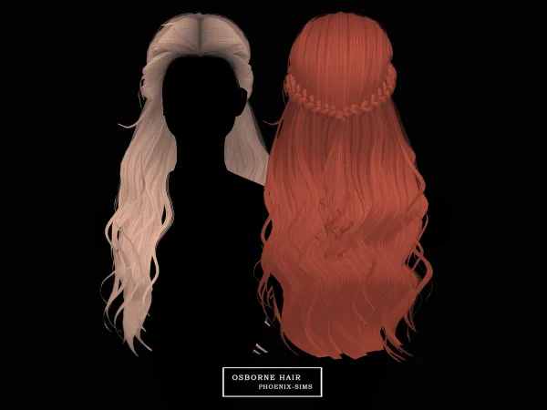 Alpha Osborne Hair - The Sims 4 Custom Content