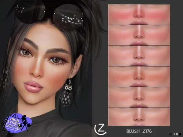 Sims 4 Alpha Maquiagem para Bebês de Colo CC: BLUSH Z176 by ZENX