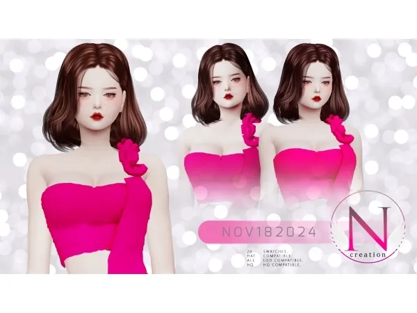 Alpha NILYN HAIR NOV182024 - The Sims 4 Custom Content
