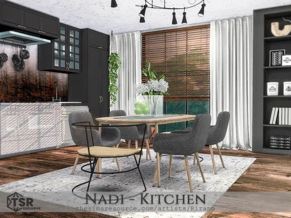Alpha Nadi Kitchen TSR Only by Rirann - The Sims 4 Custom Content