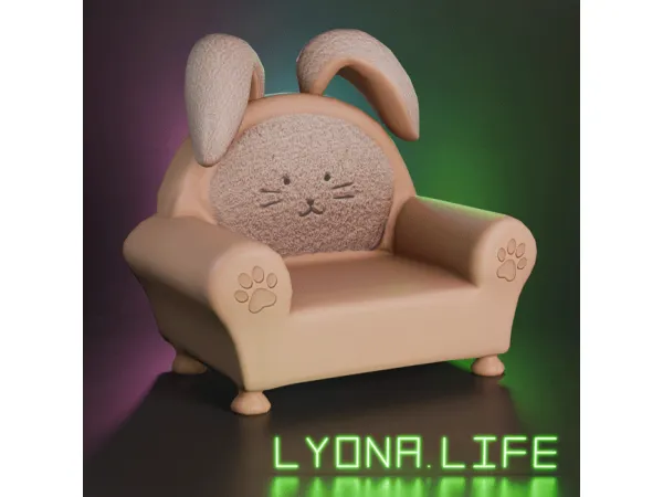 Mix Armchair Fl by uffyEars by lyonalife - The Sims 4 Custom Content