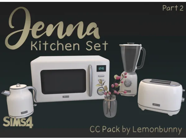Maxis Match Jenna Kitchenset Part 2 by Lemonbunny - The Sims 4 Custom Content