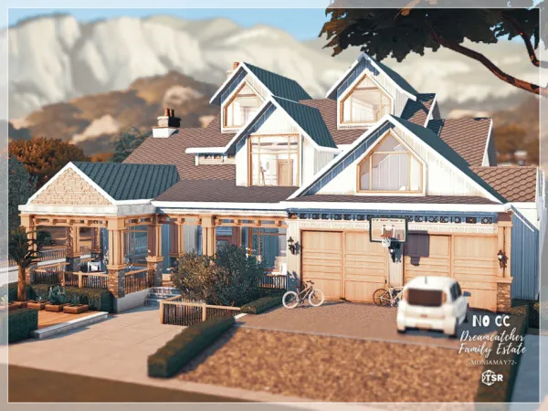 Maxis Match Dreamcatcher Family Estate No Lot by Moniamay72 - The Sims 4 Custom Content