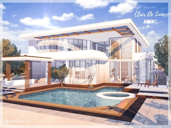 Maxis Match Clair De Lune Modern No - The Sims 4 Custom Content