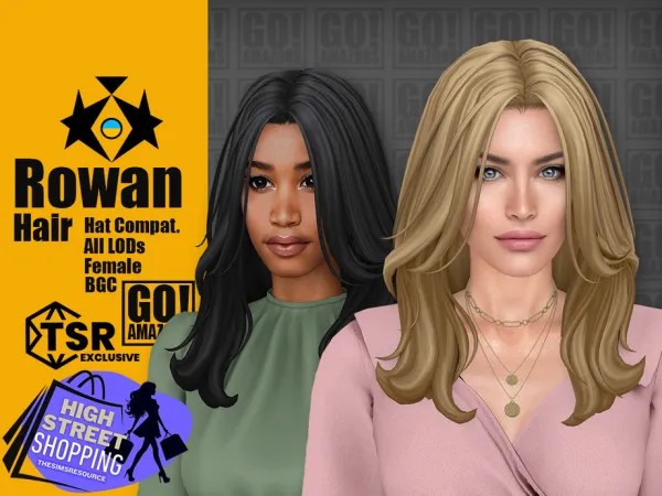 Maxis Match ROWAN by GoAmazons - The Sims 4 Custom Content