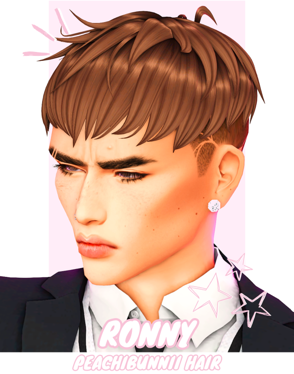 Maxis Match Ronny Hair by simsfinds - The Sims 4 Custom Content