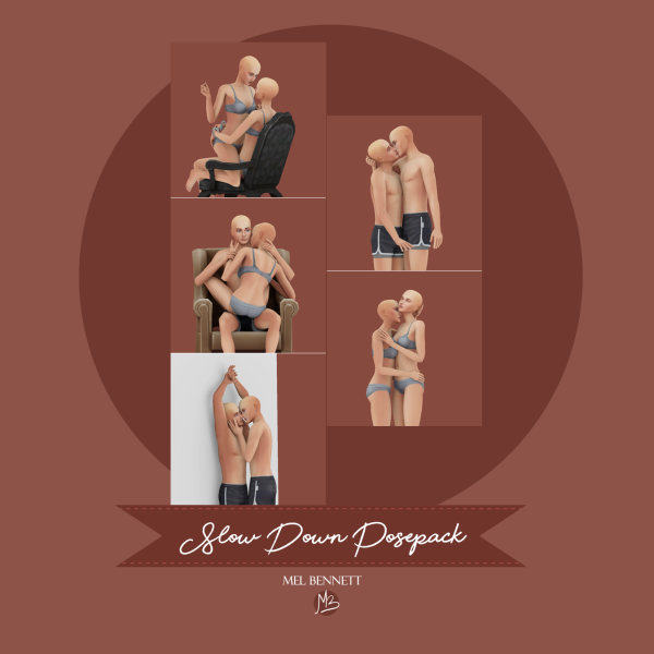 Mix Slow Down Posepack by melbennett - The Sims 4 Custom Content