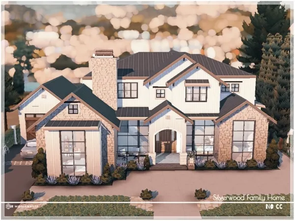 Maxis Match Silverwood Family Home No by moniamay72 - The Sims 4 Custom Content