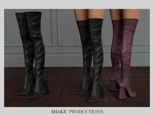 Alpha Kayla high heel boots - The Sims 4 Custom Content