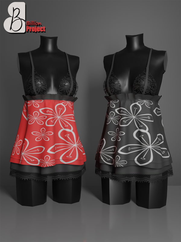 Alpha BillionProject Erika Pajama by billion_project666 - The Sims 4 Custom Content