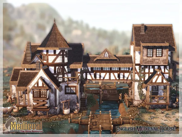 Ye Medieval English House CC only TSR by Moniamay72