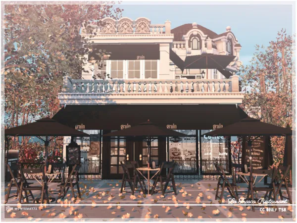 Mix La Frasca Restaurant only TSR by Moniamay72 - The Sims 4 Custom Content