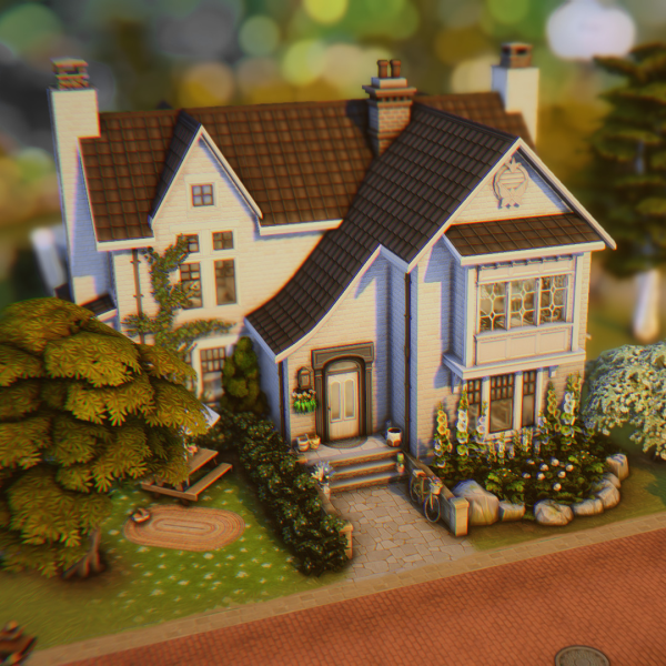 Maxis Match country family house by simsfinds - The Sims 4 Custom Content