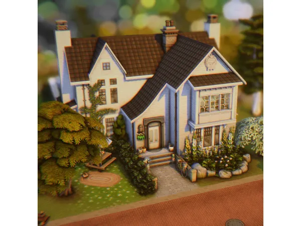 Maxis Match country family house by lollisimsi - The Sims 4 Custom Content