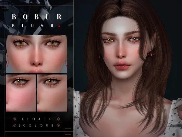 Alpha Soft blush by Bobur - The Sims 4 Custom Content