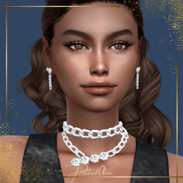 Mix Ariana Earrings by pitted0live - The Sims 4 Custom Content