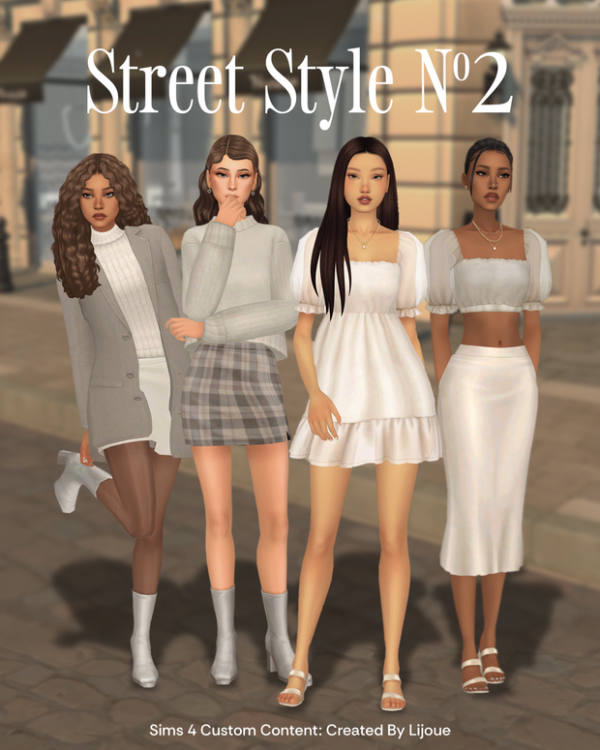 Maxis Match Street Style 2 by simsfinds - The Sims 4 Custom Content