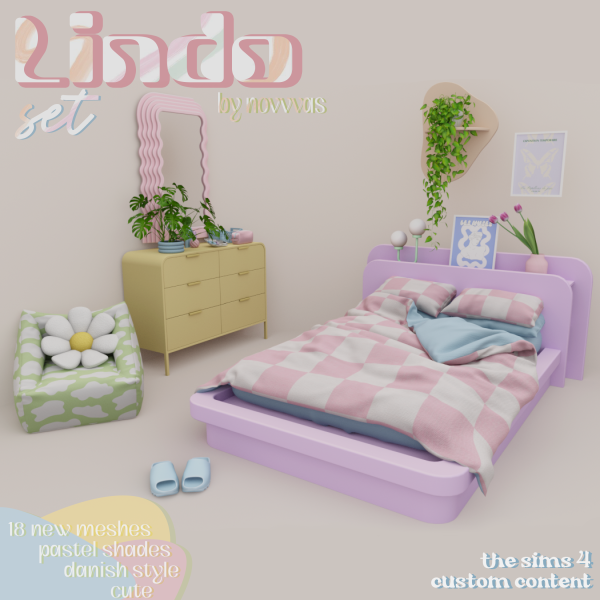 Mix LINDO SET by simsfinds - The Sims 4 Custom Content