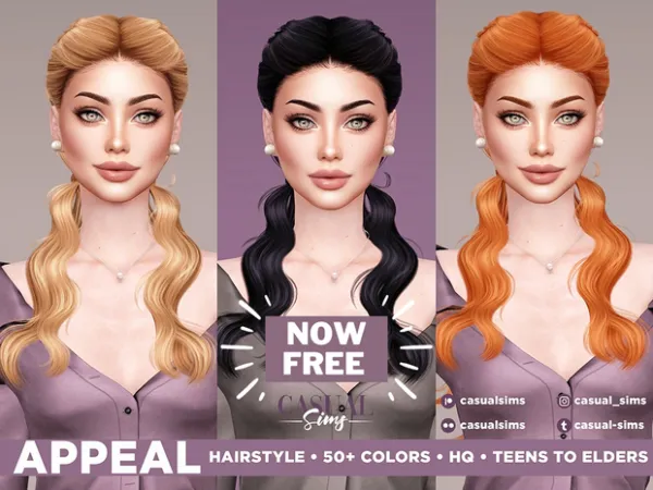 Alpha Appeal Hairstyle by Casualsims - The Sims 4 Custom Content