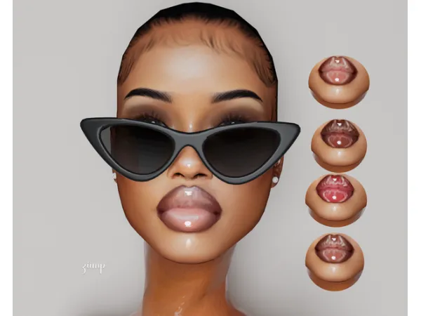 Alpha Hit different Lipstick by ziimp - The Sims 4 Custom Content