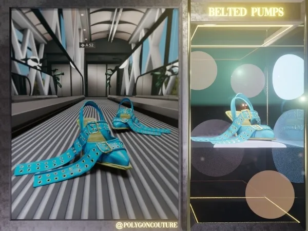 Maxis Match Belted Pumps - The Sims 4 Custom Content