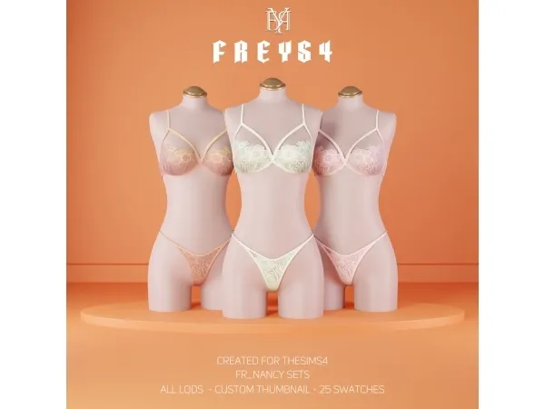 Alpha FR_Nancy Sets - The Sims 4 Custom Content