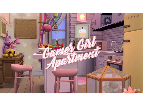 Maxis Match Gamer Girl Apartment No by NolanaSims - The Sims 4 Custom Content