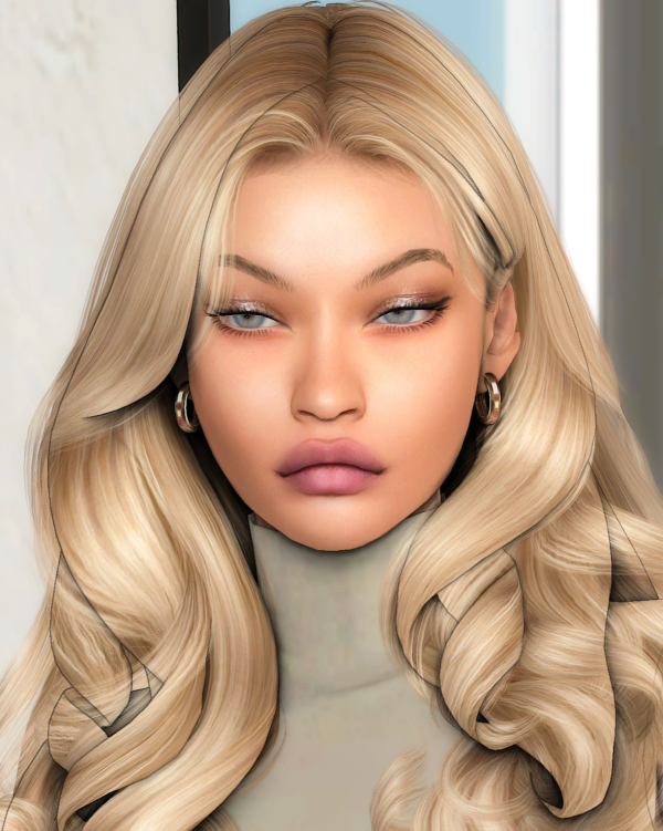 Mix gigi hadid by simsfinds - The Sims 4 Custom Content