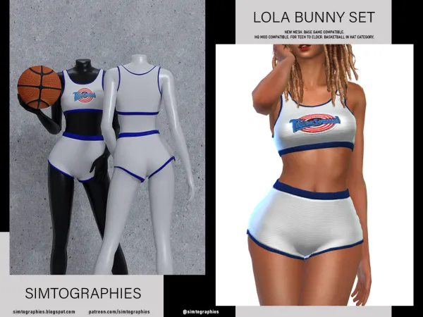Alpha Lola Bunny Set - The Sims 4 Custom Content