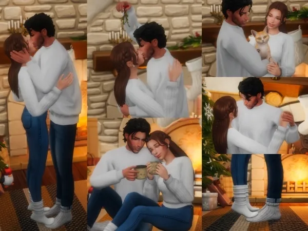Mix Fa La La Love Pose Pack - The Sims 4 Custom Content