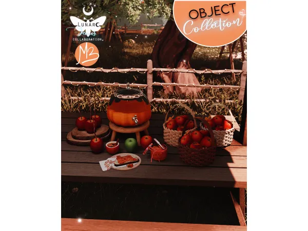 Mix Mel Bennett x Lunare Scenes Apple Orchad Collection - The Sims 4 Custom Content