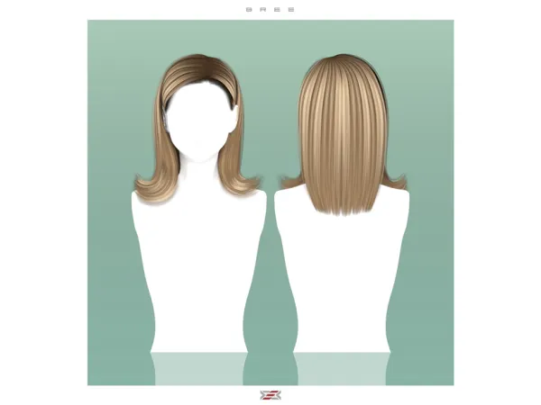 Alpha Bree hairstyle (TSR exclusive) by Lexel_sims - The Sims 4 Custom Content