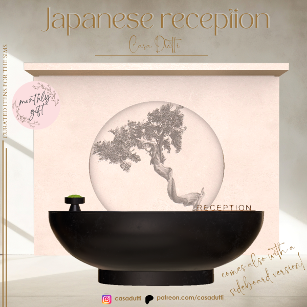 Mix Japanese reception by simsfinds - The Sims 4 Custom Content