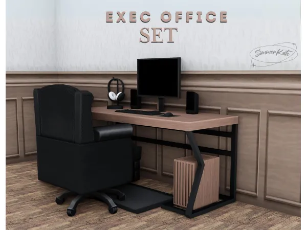 Maxis Match Exec Office Set - The Sims 4 Custom Content