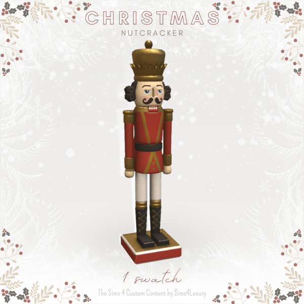 Mix Christmas 2023 Nut Cracker by simsfinds - The Sims 4 Custom Content