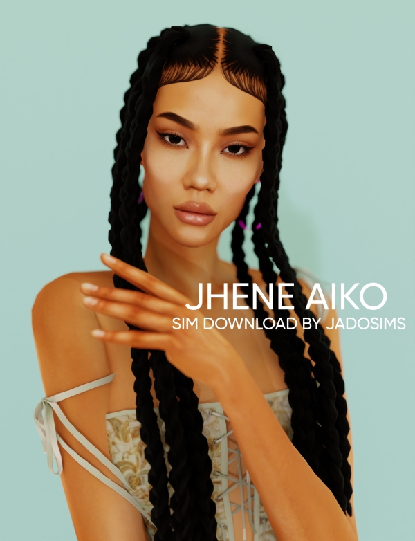 Alpha Jhene Aiko (Sim Download) by shopwithflynnn - The Sims 4 Custom Content