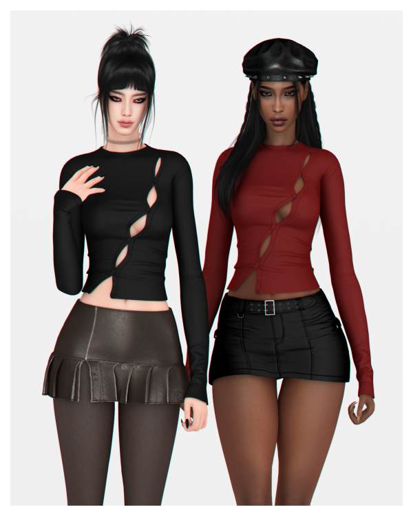 Alpha Faded Set by simsfinds - The Sims 4 Custom Content