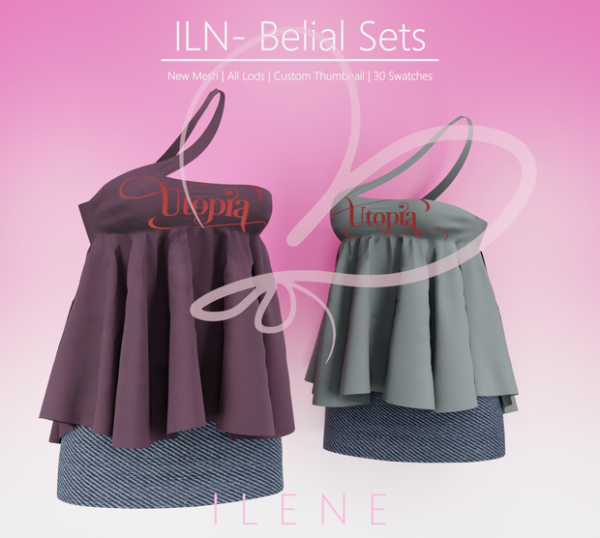 Mix ILN Belial Sets by ilenes4 - The Sims 4 Custom Content