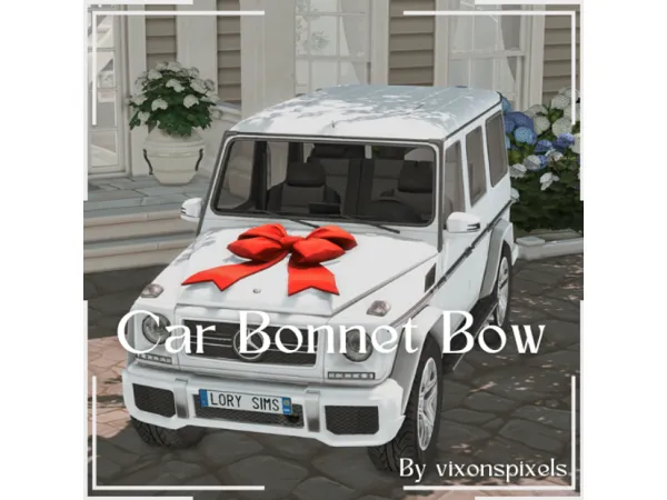 Car Bonnet Bow by vixonspixels